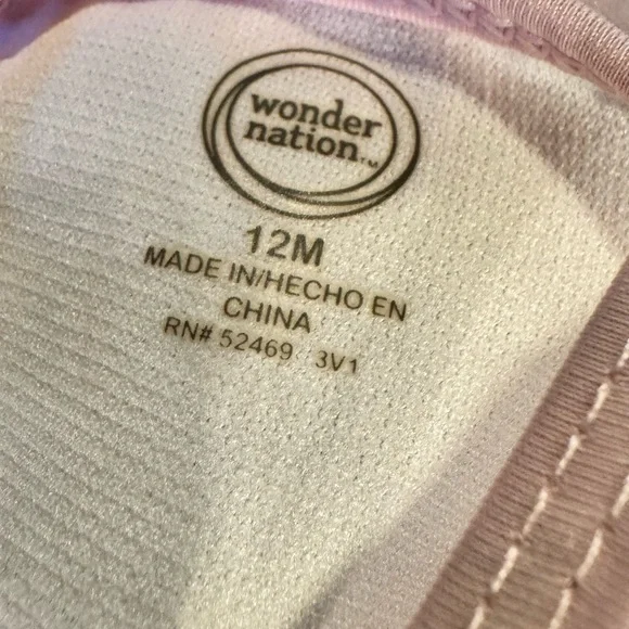 Wonder Nation Baby Swimsuit with Pastel Accents - Picture 3 of 4